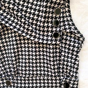 Black and White Houndstooth Dress